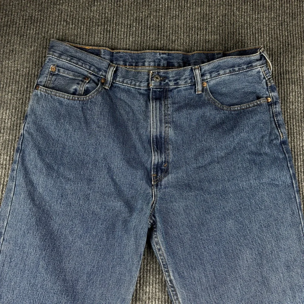 Levis 550 Mens Relaxed Fit Tapered Leg Blue Denim Jeans 42x32 Medium Wash